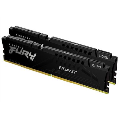 Kingston Fury Beast DDR5 64GB RAM με 2x32GB Modules και Ταχύτητα 5600 για Desktop KF556C36BBEK2-64