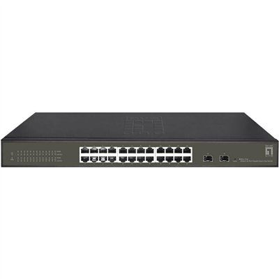 Level One GES-2126 Hilbert Managed L2 Switch με 24 Θύρες Gigabit (1Gbps) Ethernet και 2 SFP Θύρες