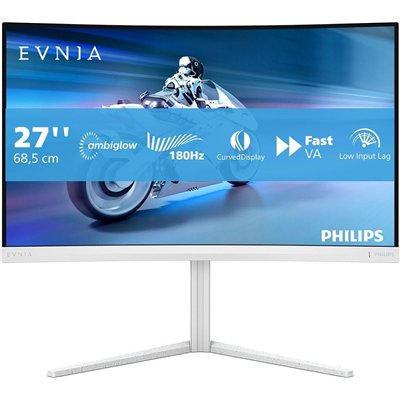 Philips 27M2C5201L VA Curved Gaming Monitor 27" FHD 1920x1080 180Hz με Χρόνο Απόκρισης 1ms GTG