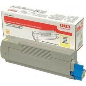 OKI 46490605 Γνήσιο Toner Laser Εκτυπωτή Κίτρινο High Capacity 6000 Σελίδων