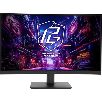 ASRock Phantom Gaming PG27QRT1B VA Curved Gaming Monitor 27" QHD 2560x1440 180Hz με Χρόνο Απόκρισης 5ms GTG