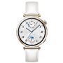Huawei Watch GT 5 41mm Αδιάβροχο με Παλμογράφο (White Leather Strap)