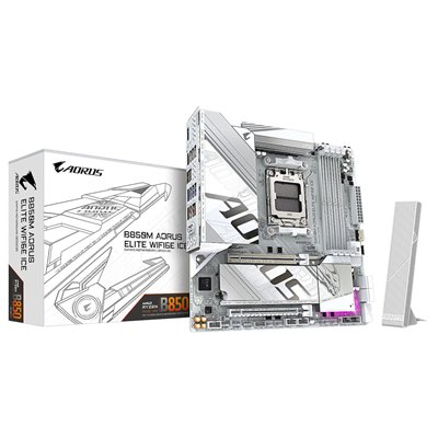 Gigabyte B850M Aorus Elite WIFI6E Ice Motherboard Micro ATX με AMD AM5 Socket