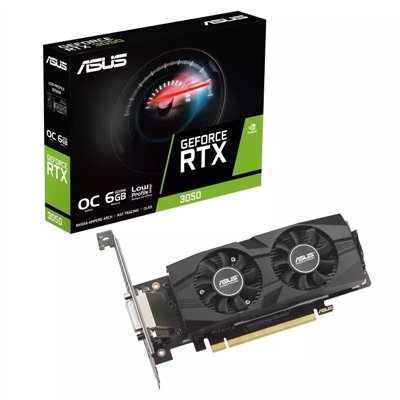 Asus GeForce RTX 3050 6GB GDDR6 LP BRK OC Edition Κάρτα Γραφικών 90YV0KQ0-M0NA00