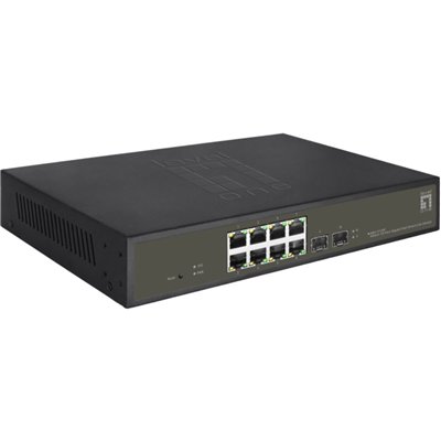 Level One GES-2110P v1 Unmanaged L2 PoE+ Switch με 8 Θύρες Gigabit (1Gbps) Ethernet και 2 SFP Θύρες