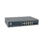 Level One GEP-1221 Unmanaged L2 PoE++ Switch με 10 Θύρες Gigabit (1Gbps) Ethernet και 2 SFP Θύρες