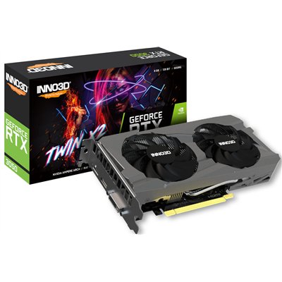 Inno 3D GeForce RTX 3050 8GB GDDR6 Twin X2 Κάρτα Γραφικών N30502-08D6-1711VA41