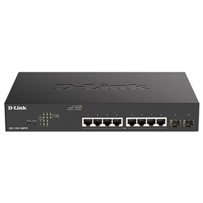 D-Link DGS-1100-10MPV2 Managed L2 PoE+ Switch με 8 Θύρες Gigabit (1Gbps) Ethernet και 2 SFP Θύρες