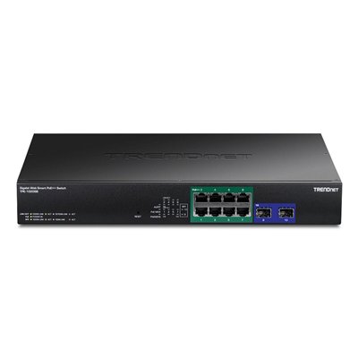 Trendnet TPE-1020SB Unmanaged L2 PoE++ Switch με 8 Θύρες Gigabit (1Gbps) Ethernet και 2 SFP Θύρες
