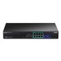 Trendnet TPE-1020SB Unmanaged L2 PoE++ Switch με 8 Θύρες Gigabit (1Gbps) Ethernet και 2 SFP Θύρες