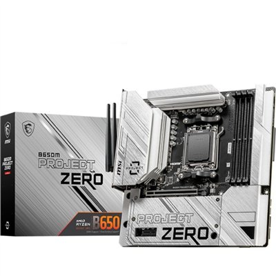 MSI B650M PROJECT ZERO Wi-Fi Motherboard Micro ATX με AMD AM5 Socket
