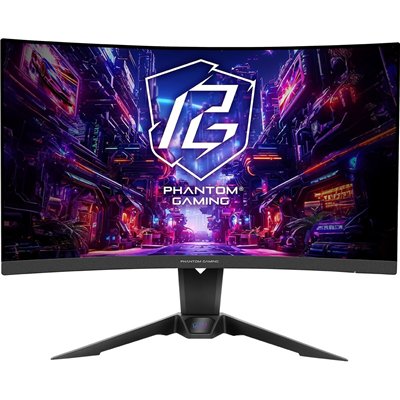 ASRock Phantom Gaming PG27QRT2A VA HDR Curved Gaming Monitor 27" QHD 2560x1440 180Hz με Χρόνο Απόκρισης 5ms GTG