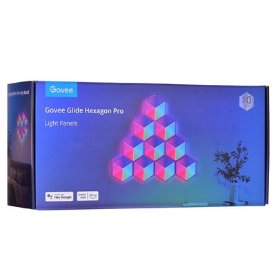 Govee H6066 Διακοσμητικό Φωτιστικό με Φωτισμό RGB Hexagon LED Λευκό 10τμχ H6066302