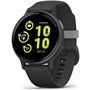 Garmin Vivoactive 5 Aluminium 42mm Αδιάβροχο Smartwatch με Παλμογράφο (Slate Bezel With Black Silicone Band)