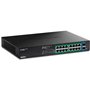 Trendnet TPE-TG182ES Unmanaged L2 PoE+ Switch με 16 Θύρες Gigabit (1Gbps) Ethernet και 2 SFP Θύρες