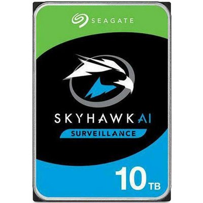 Seagate SkyHawk AI Surveillance 10TB HDD Σκληρός Δίσκος 3.5" SATA III 7200rpm με 256MB Cache για Καταγραφικό / NAS / Server ST10