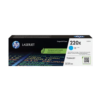 HP 220X Γνήσιο Toner Laser Εκτυπωτή Κυανό 5500 Σελίδων (W2201X)