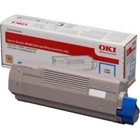 OKI 46490607 Γνήσιο Toner Laser Εκτυπωτή Κυανό High Capacity 6000 Σελίδων