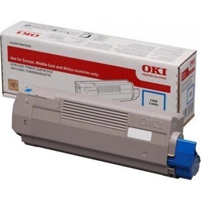 OKI 46490607 Γνήσιο Toner Laser Εκτυπωτή Κυανό High Capacity 6000 Σελίδων