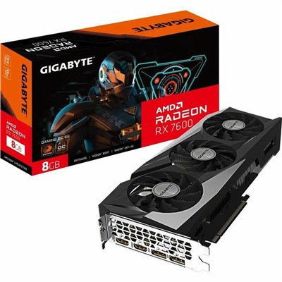 Gigabyte Radeon RX 7600 8GB GDDR6 GAMING OC Κάρτα Γραφικών GV-R76GAMING OC-8GD
