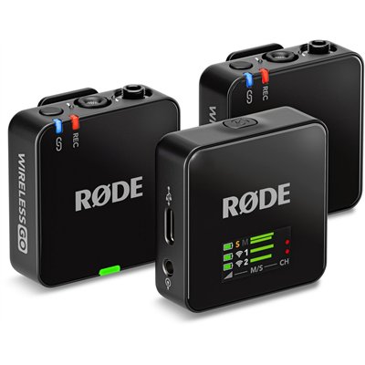 Rode Wireless GO Gen3 Ασύρματο Πυκνωτικό Μικρόφωνο Πέτου, Clip On Δημοσιογραφικό