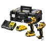 Dewalt DCK2062M2T Σετ Δραπανοκατσάβιδο & Παλμικό Κατσαβίδι 18V με 2 Μπαταρίες 4Ah και Θήκη
