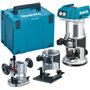 Makita DRT50ZJX2 Κάθετη Φρέζα 18V Solo με Ρύθμιση Ταχύτητας και με Σύστημα Αναρρόφησης