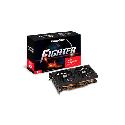 PowerColor Radeon RX 7600 8GB GDDR6 Fighter Κάρτα Γραφικών RX 7600 8G-F