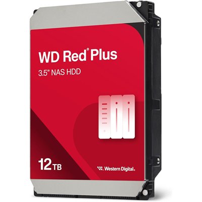 Western Digital Red Plus 12TB HDD Σκληρός Δίσκος 3.5" SATA III 7200rpm με 256MB Cache για NAS WD120EFGX