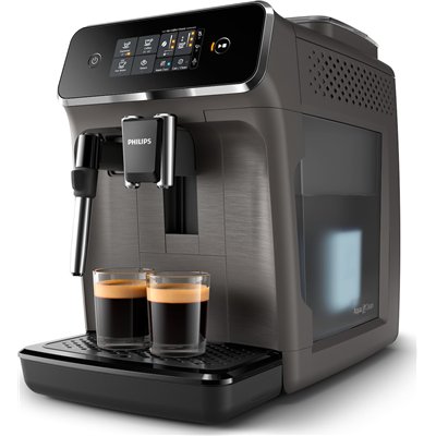 Philips Series 2200 Αυτόματη Μηχανή Espresso 1500W Πίεσης 15bar με Μύλο Άλεσης Γκρι