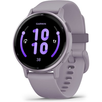 Garmin Vivoactive 5 Aluminium 42mm Αδιάβροχο Smartwatch με Παλμογράφο (Orchid)