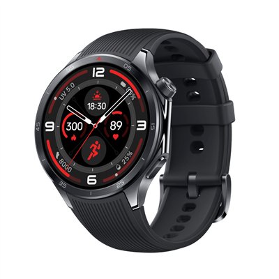 OnePlus Watch 3 Stainless Steel 47mm Αδιάβροχο με Παλμογράφο (Obsidian Titanium)