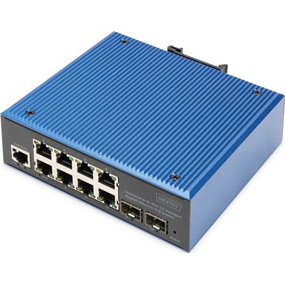 Digitus DN-651157 Managed L2 PoE Switch με 8 Θύρες Gigabit (1Gbps) Ethernet και 2 SFP Θύρες