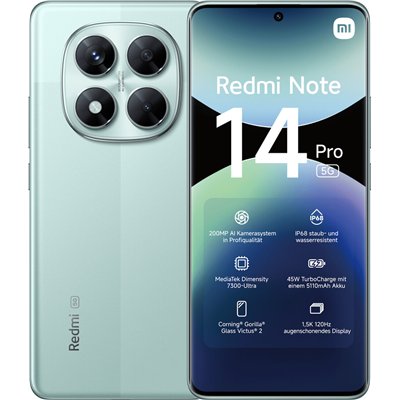 Xiaomi Redmi Note 14 Pro 5G (12/512GB) Coral Green
