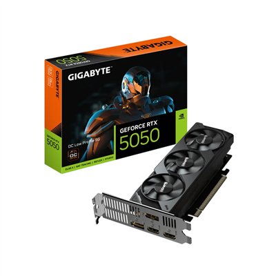 Gigabyte GeForce RTX 5050 8GB GDDR6 OC Low Profile Κάρτα Γραφικών GV-N5050OC-8GL