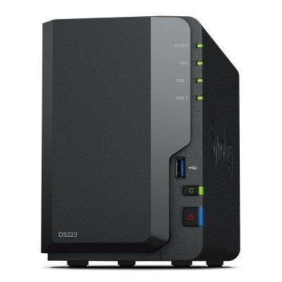 Synology DiskStation DS223 NAS Tower με 2 θέσεις για HDD/SSD