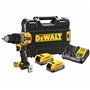 Dewalt PowerStack Κρουστικό Δραπανοκατσάβιδο Μπαταρίας Brushless 18V 2x1.7Ah DCD805E2T