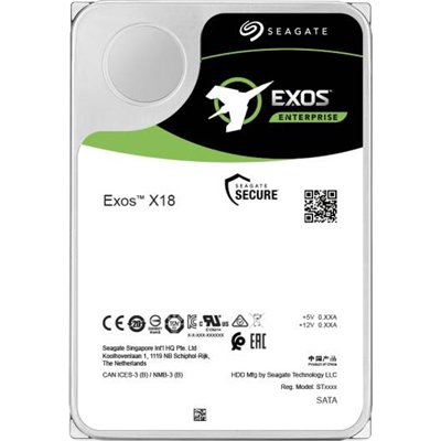Seagate Exos X18 (12 Gb/s SAS) 12TB HDD Σκληρός Δίσκος 3.5" SAS 3.0 7200rpm με 256MB Cache για NAS / Server ST16000NM004J