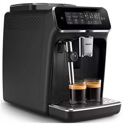 Philips Series 3300 Αυτόματη Μηχανή Espresso 1500W Πίεσης 15bar με Μύλο Άλεσης Μαύρη