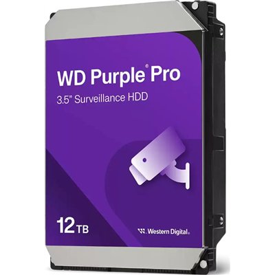 Western Digital Purple Pro Surveillance 12TB HDD Σκληρός Δίσκος 3.5" SATA III 7200rpm με 512MB Cache για Καταγραφικό WD122PURP