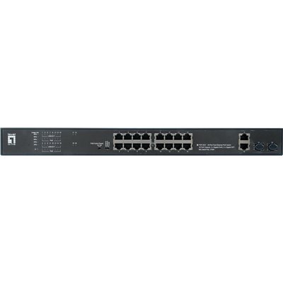 Level One FGP-2031 Unmanaged L2 PoE+ Switch με 16 Θύρες Gigabit (1Gbps) Ethernet και 2 SFP Θύρες