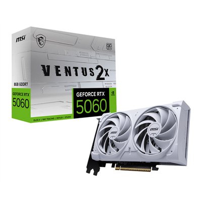 MSI GeForce RTX 5060 8GB GDDR7 Ventus 2X OC White Κάρτα Γραφικών V537-003R