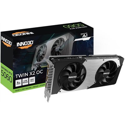 Inno 3D GeForce RTX 5060 8GB GDDR7 TWIN X2 OC Κάρτα Γραφικών N50602-08D7X-195070N