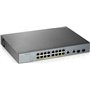 Zyxel GS1350-18HP Managed L2 PoE+ Switch με 16 Θύρες Gigabit (1Gbps) Ethernet και 2 SFP Θύρες