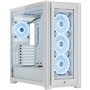 Corsair iCUE 5000X RGB QL Gaming Midi Tower Κουτί Υπολογιστή με Πλαϊνό Παράθυρο Λευκό