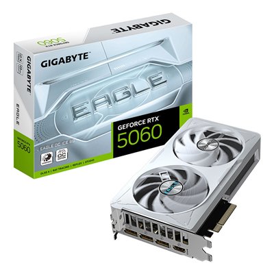 Gigabyte GeForce RTX 5060 8GB GDDR7 Eagle OC Ice Κάρτα Γραφικών GV-N5060EAGLEOC ICE-8GD