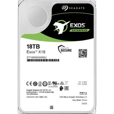 Seagate Exos X18 18TB HDD Σκληρός Δίσκος 3.5" SATA III 7200rpm με 256MB Cache για NAS / Server ST18000NM000J