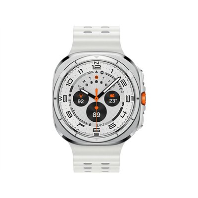 Samsung Galaxy Watch Ultra Titanium 47mm Αδιάβροχο με eSIM και Παλμογράφο (Titanium White)