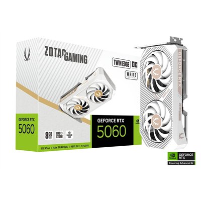 Zotac GeForce RTX 5060 8GB GDDR7 Twin Edge OC White Κάρτα Γραφικών ZT-B50600Q-10M
