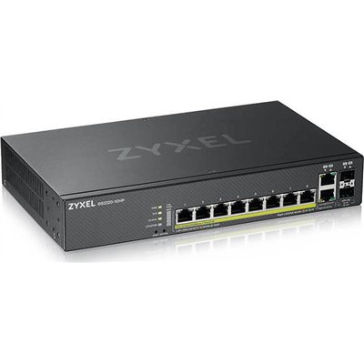 Zyxel GS2220-10HP Managed L2 PoE+ Switch με 8 Θύρες Gigabit (1Gbps) Ethernet και 2 SFP Θύρες